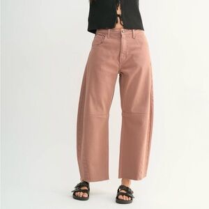 Just Black Denim (JBD) Women's Mauve / Clay Barrel Jeans